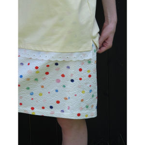 Colorful Polka Dot High Waist A-Line Mini Skirt for Women Summer Casual Print Skirt Oddmaker Brand Loose Fit Summer 2025