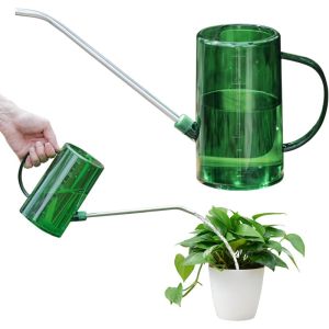 1L Long Spout Watering Can with Gardening Shovel Set Garden Irrigation Spraying Pot for Indoor Outdoor Plants Flower OfficL