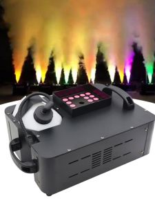 LED Air Column Smoke Machine Stage Fog Machine DMX Remote Spray Machine Wedding Bar Performance Atmosphere Effect Equipment
