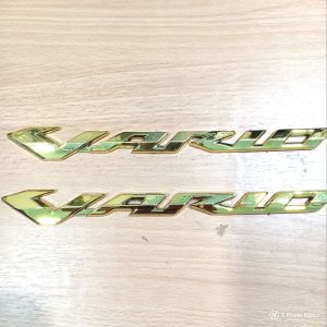 Sepasang emblem plat VARIO 3D kwalitas mantap pol