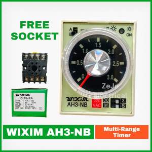 WIXIM AH3NB 220V 3s-3m Multi-Range Analog Timer | IC Timer | ZeJe Electrical