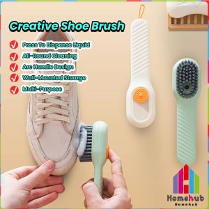 Homehub Creative Multifunction Soft Shoe Brush Long Handle Brush Clothes Brush Shoe Clothing Board Brush