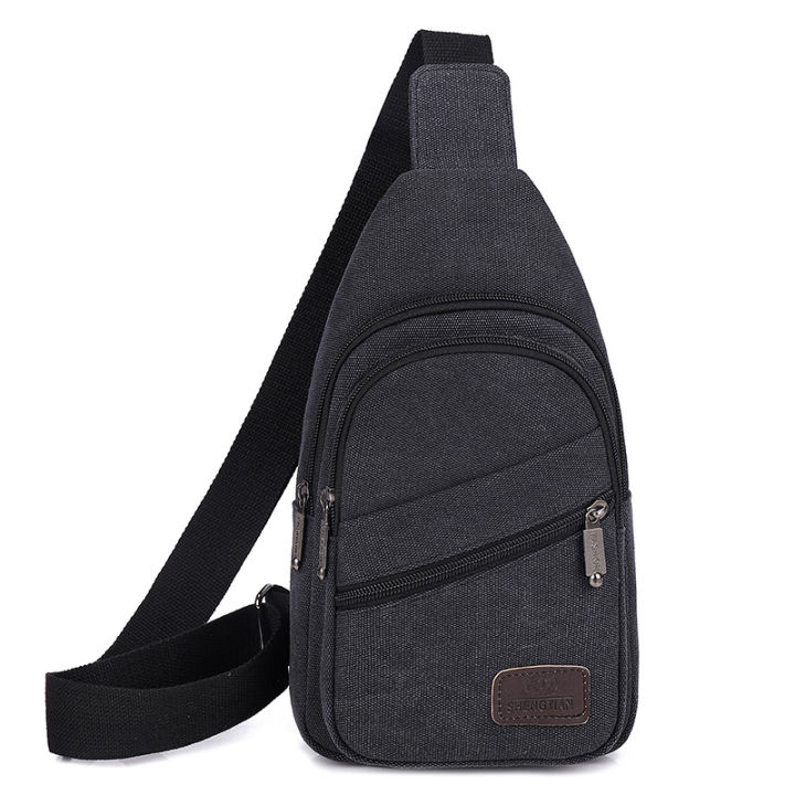 Casual%20Canvas%20Mens%20Chest%20Crossbody%20Outdoor%20Shoulder%20Bag%20Small%20Size%20Zipper%20Closure%20Interior%20Pocket%20-%20Image%205