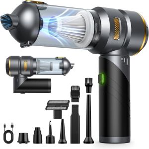 Brushless Motor Wireless Handheld Car Vacuum Cleaner High Power Portable Air Duster Powerful Cleaning Machine For Car Household
