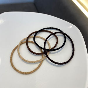 ยางรัดผมยืดหยุ่นสูง ยางรัดผมสไตล์เกาหลี ยางรัดผมแบบพื้นฐานสำหรับผู้หญิง ยางรัดผมแบบเรียบง่ายที่ทนทานและมีความยืดหยุ่นสูง