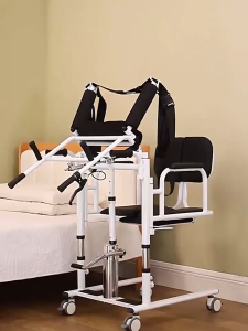 Bedridden elderly free hold transfer machine multifunctional paralyzed patient care wheelchair disabled hydraulic lift toilet chair load-bearing 180KG