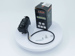 【รวมสวิตช์และขายึด】ไฟสปอตไลท์ LED 3 ตาสำหรับรถจักรยานยนต์ ไฟสูงและต่ำสองสี ไฟหน้าภายนอกที่ปรับเปลี่ยนสำหรับปูถนน