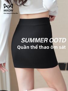 Miiow | Cat Person Summer Thin Womens Outdoor Sports Pants Skirt High Waist Tummy Control Butt Lifting Base Layer Safety Pants
