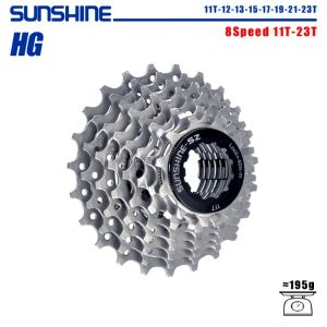 SUNSHINE 8 speed cassette for SHIMANO HG Ultralight 8-speed bicycle cassette 11 32T 34T 36T 40T 42T MTB Road bike 8v cassette
