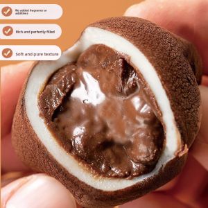 Japanese Style Chocolate Flavored Taro Cake Afternoon Tea Snack Explosive Heart Flowing Sweet Bag Packaging Durable