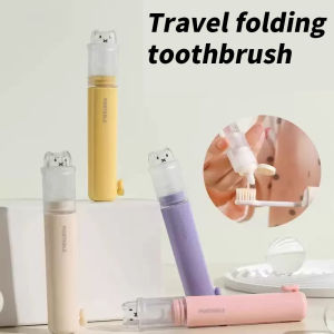 1 piece - Convenient toothbrush travel container 2-in-1 folding toothbrush set - Small and convenient - Essential for business