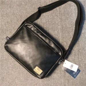 Minimalist Genuine Cowhide Single Shoulder Bag for Men Outdoor Crossbody Bag Trendy Korean Style Mobile Phone Backpack