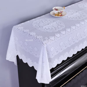 Lace Piano Cover Half Cover Modern Minimalist Fresh Dust Cover American Digital Piano Cover White Cover Towel Fabric Craft