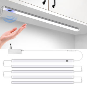 Linkable Hand Sweep Dimmable Switch Under Cabinet LED Bar Light 12V Aluminum Motion Sensor Lamp DIY For Bedroom Shelf Backlight