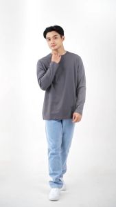 Kaos Polos Lengan Panjang Cotton 24s Long Sleeve Premium Pria Wanita