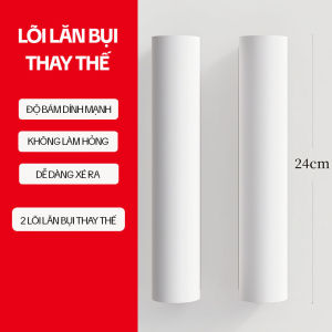 Bộ 2 lõi lăn bụi thay thế OKwife AGW-5018 24cm dính tóc lông thú cưng dùng cho cây AGW-5016