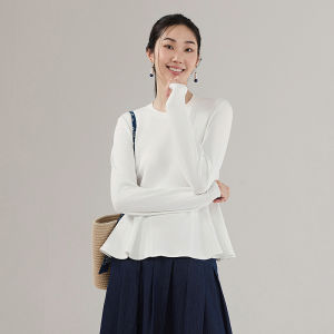 Elegant Flattering Ruffled T恤 Shirts