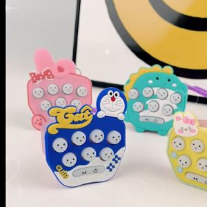 Sweetybayibayi Creative Pop it Quick Push Toys Mini Game Keychain Pocket Size Fidget Gift Toy