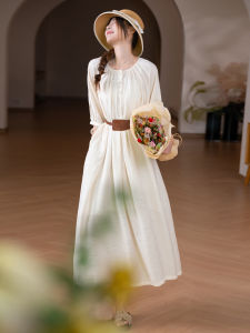 XIAOER | Elegant Goddess Dress with Belt and Inner Layer Set Three Pieces