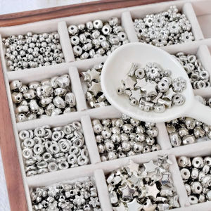 6-9mm Interval Bead White K Color. Acrylic Beads DIY Accessories Loose Beads Jewelry Holiday Gifts. Random Mixed