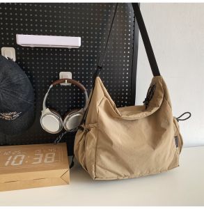 Idle Style Messenger Bag Mens Large Capacity Trendy Lightweight Shoulder Bag Student Work Clothing Messenger Bag Womens Sports Shoulder Bag