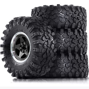 RS | 2.2 RC Crawler Tires and Metal Beadlock Wheels 4PCS for 1/10 1/8 RC Crawler Car SCX10 I II III Pro TRX4 TRX6 Gen7/8 D90