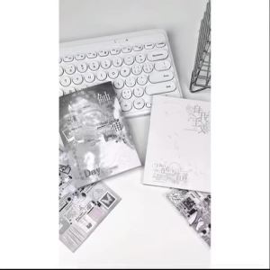 Retro Sticker Book Touching Pain Sticker Book A Whole Thick and Good-Looking Ins Student Account DIY Collage Material Sticker