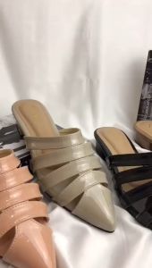 Sandal Mules  Kekinian  Wanita Heels 2cm PD 06