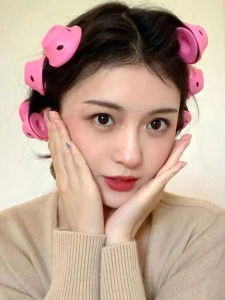 Zhou Yu Tong Same Mushroom Bell Hair Curler Lazy Sleeping Non-Ironing Hair-Styling Hair Roller Short Fluffy Hair Curler