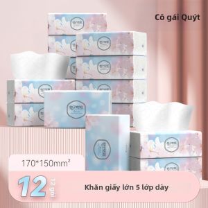 JUZIGUNIANG | Gói Lớn Khăn Giấy Gia Đình 270 Tờ