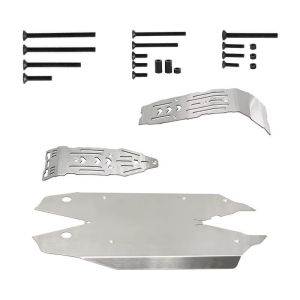 Metal Chassis Armor Skid Plate Set Underbody Protective Guard Upgrade Spare Parts for Arrma 1/8 Mojave 4S 4X4 BLX RC Desert Tru