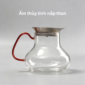 XINLONGTANG | Bình Pha Trà Chống Nổ Bằng Kính Borosilicate Chịu Nhiệt