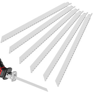 6Pcs Reciprocating Saw Blades Set 12in 6TPI Stainless Steel Frozen Food Cutting Saw Blade Universal Frozen Beef Bone Cutting Saw