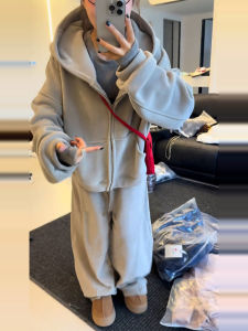 Karrar betsey | Korean Style Hooded Sweatshirt Set Small Figure Early Autumn Wear