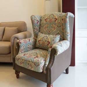 High Quality American Style Fabric Sofa Single Person Tiger Chair Casual Living Room Backrest Chair Individual Bedroom Small Queen Chair