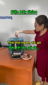 máy thái thịt 1 cửa thái thịt ngan xào nhanh đều đẹp