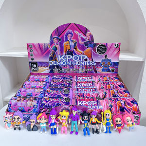 ฟิกเกอร์ Kpop Demon Hunters แบบแคปซูล 1 ชิ้น/16 ชิ้น กล่องสุ่มอนิเมะ ของเล่นพวงกุญแจตุ๊กตาห้อยกระเป๋า สำหรับเด็ก