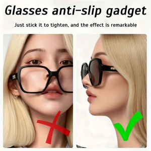 100cm Anti-Slip Eyeglass Pad with Non-Slip Surface Invisible Eyeglass Temple Tightener Loose Eyewear Adjustable Glasses Holder