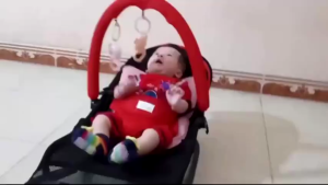 Ghế nhún cho bé sơ sinh bập bênh có đồ chơi đa năng thay nôi cho trẻ ngủ ăn chơi