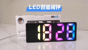 CLEAR DISPLAY 💥 2 In 1 LED Mirror Digital Alarm Clock Dual Power Modes Beside Desktop Clock Large Digit Table Clocks