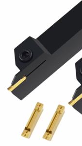 Dụng Cụ Tiện Cắt Rãnh Bằng Cacbua Dòng MGEHR MGMN200 MGMN300 Dụng Cụ Cắt Tiện Cho Máy Tiện CNC Phủ Lớp Đen Có Độ Cứng Cao