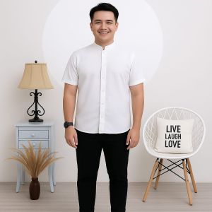 Baju Koko Bordir Muslim Atasan Pria Dewasa lengan pendek