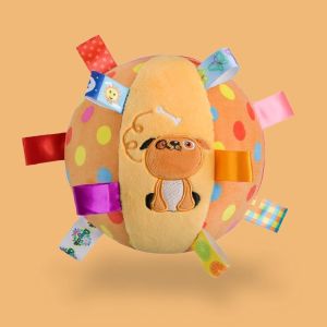 Electric Plush Dog Toy Sound Producing Jumping Ball Chew Toy for Dogs Fun Playtime Small Breeds like Border Collie Corgi Puppies