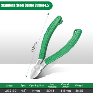 LAOA | LAOA Stainless Steel Sprue Cutter Pliers 4.5/5.5/6.5",Diagonal Cutting Pliers Electronics Injection Molding Trimming Tool