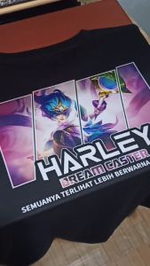GG T-Shirt HARLEY Collector skin Dream Caster Mobile Legends Kaos Custom Katun Slim-fitting