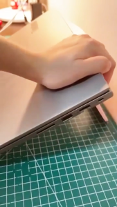 PRADO MALAYSIA Foldable Laptop Holder Laptop Stand Portable Notebook Tablet Riser Stand Ventilation Cooling Laptop Stand Support 12in - 17in Pemegang Laptop