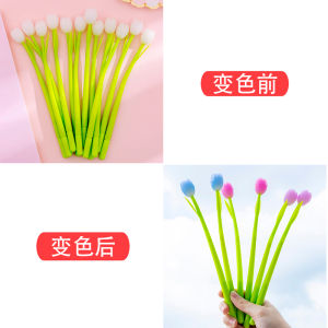 Creative Color Changing Sunlight Flower Neutral Pen Back to School Gift for Primary School Students High Aesthetic Value Study Supplies