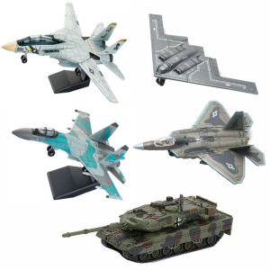 Bộ Xếp Hình Mô Hình Quân Sự Tự Làm - F14 Tomcat F-22 Stealth Su35 Fighter & Xe Tăng Leopard 2 Đồ Chơi B2 Dành Làm Quà Sinh Nhật Cho Bé Trai