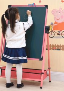Bảng tập vẽ Flipchart 2 mặt cho bé xoay 360 độ có từ tính