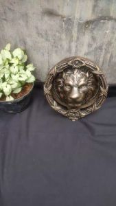 Ketukan Pintu Rumah Kuningan Antik Motif Singa Gerbang 20 cm 1 Pcs
